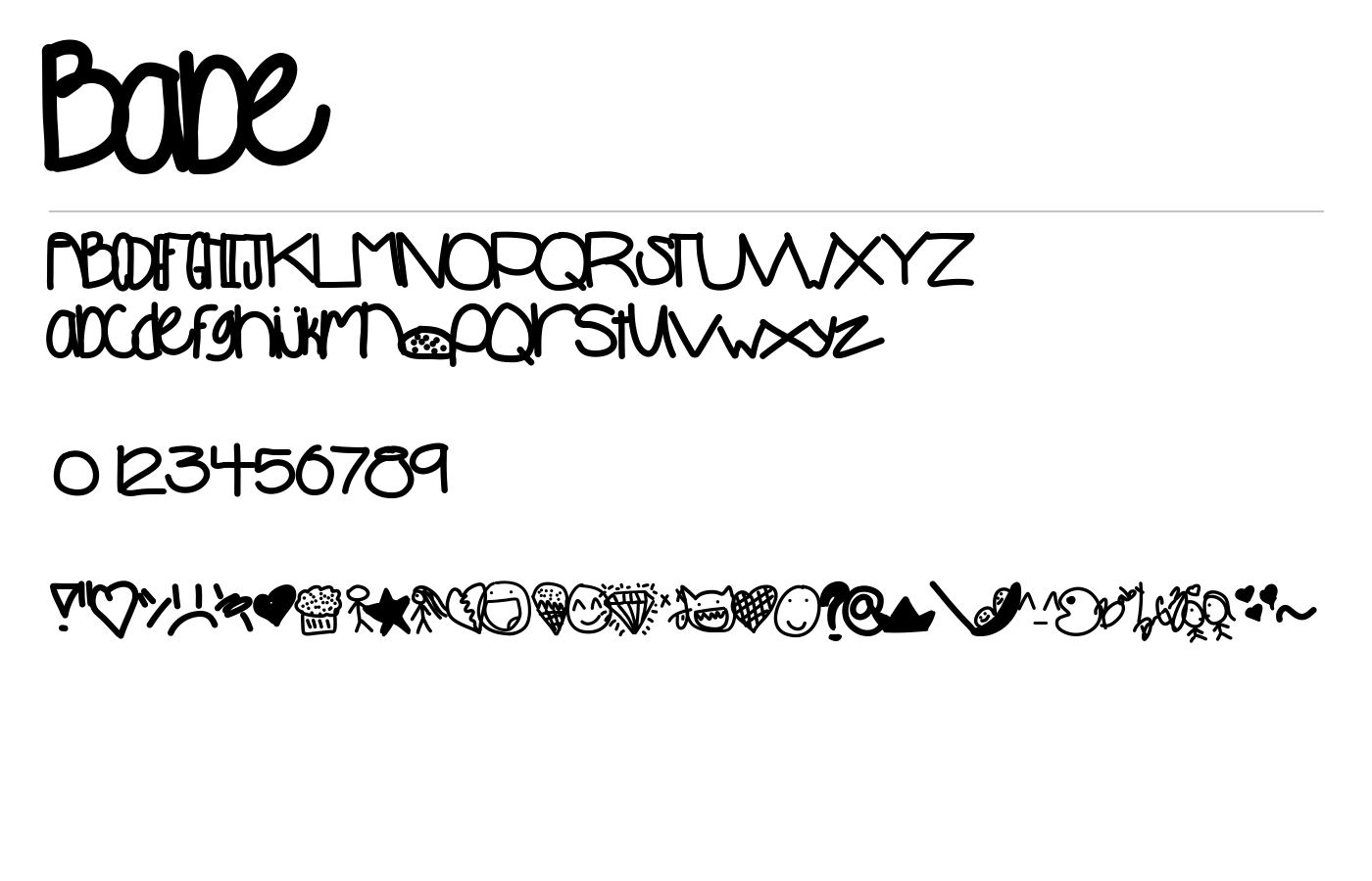 Babe Font preview