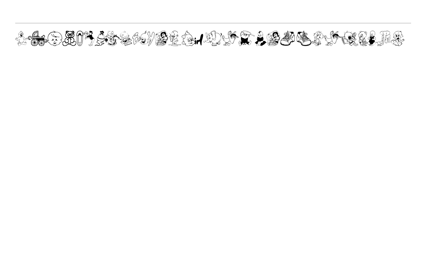 baby_csp Font preview