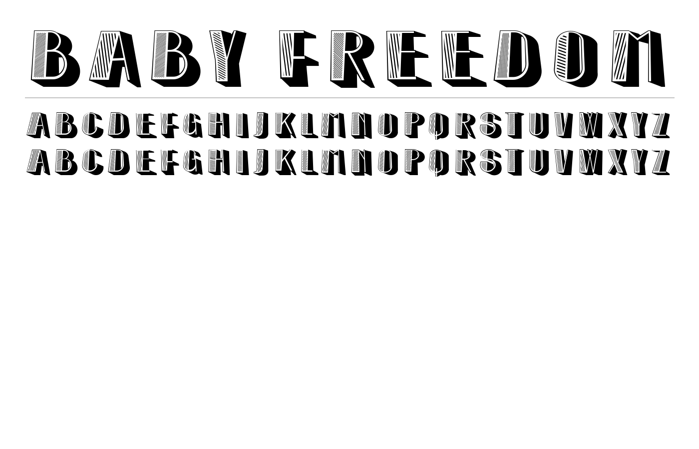Baby Freedom Font preview