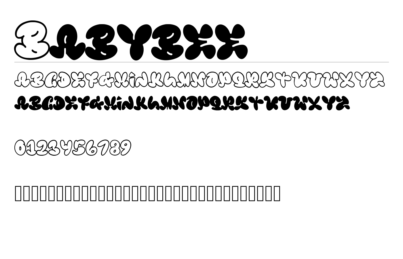 Babybee Font preview