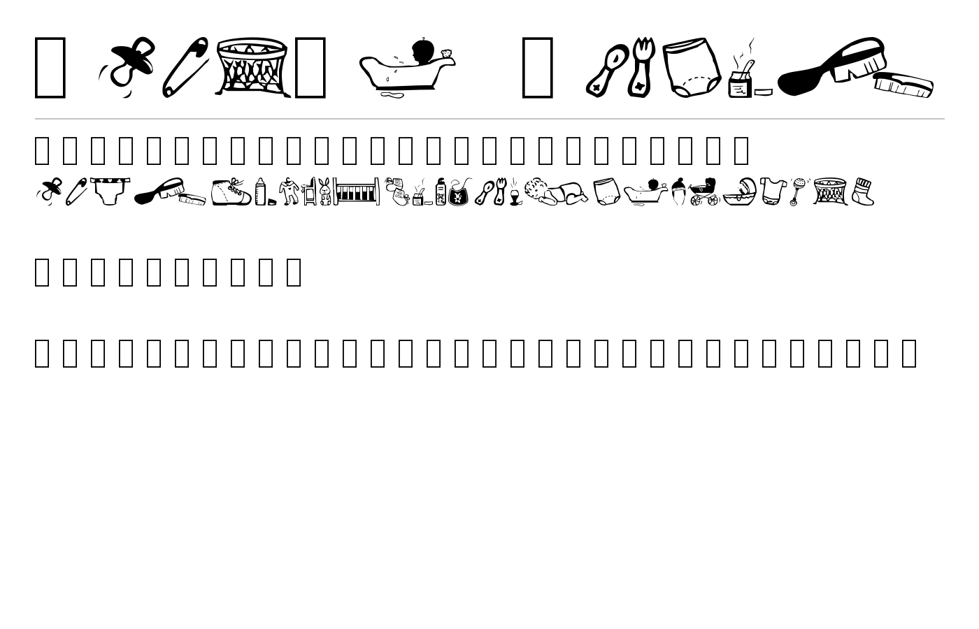 Baby's World Font preview