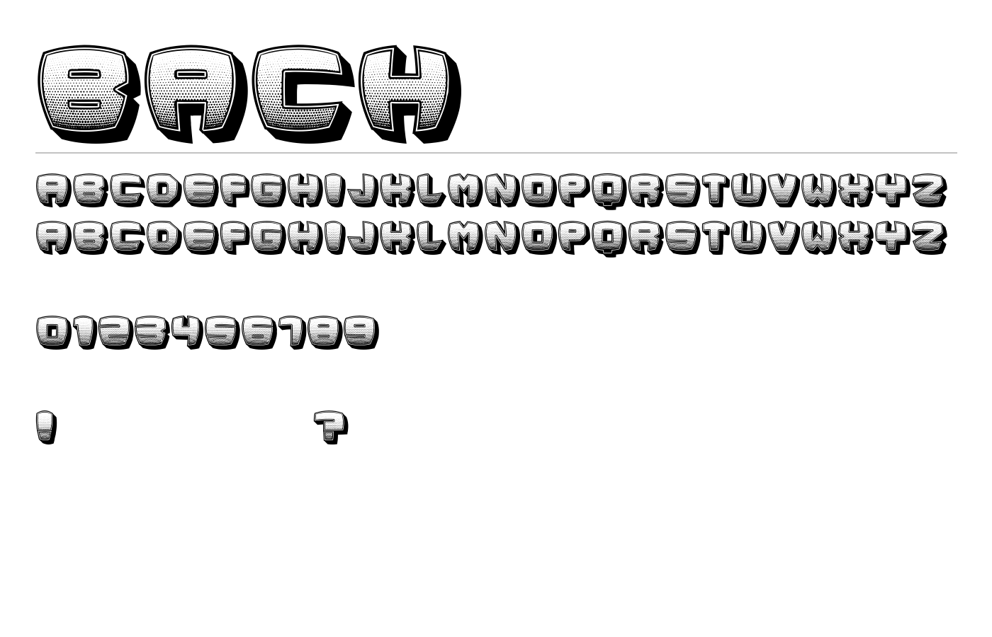 Bach Font preview