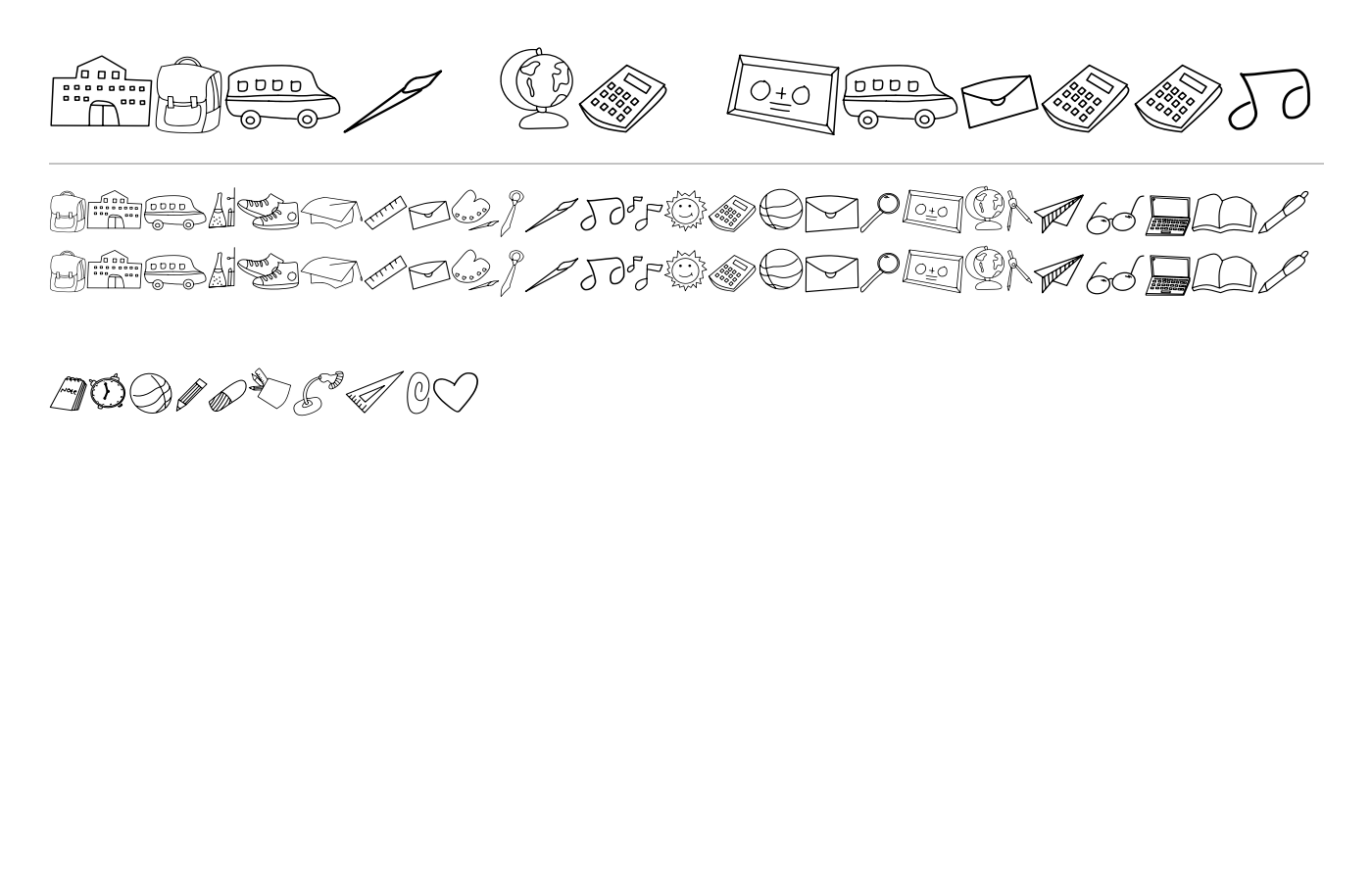 Back to School Font preview