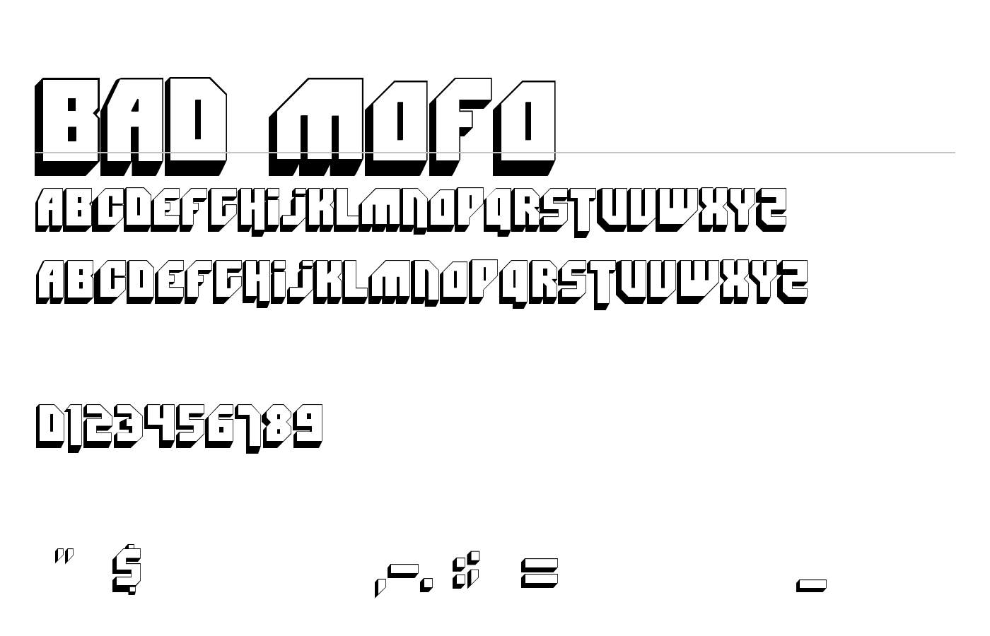 Bad Mofo Font preview