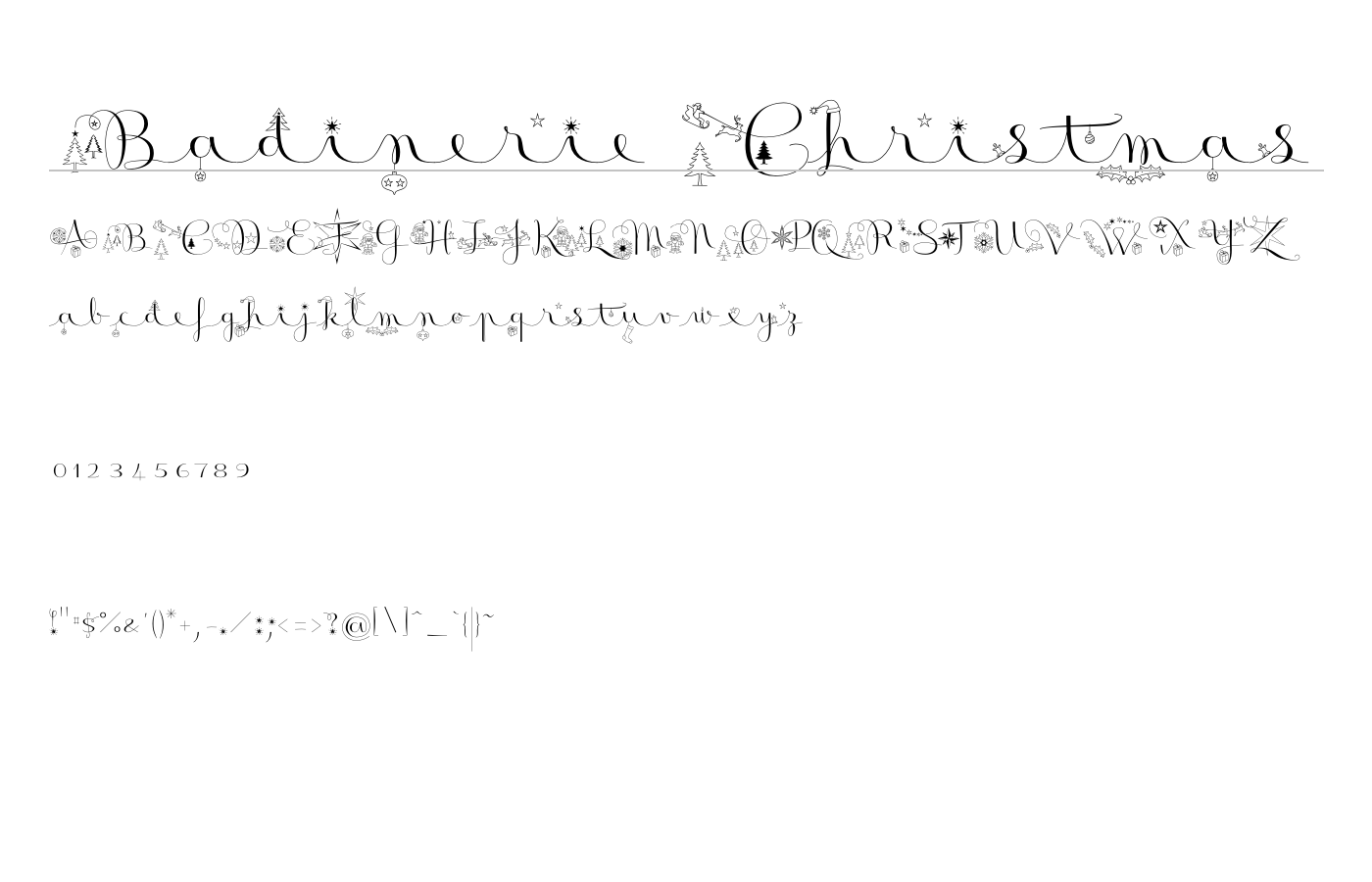 Badinerie Font preview