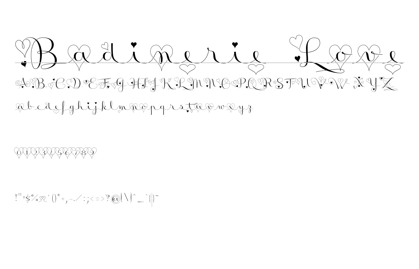 Badinerie Font preview