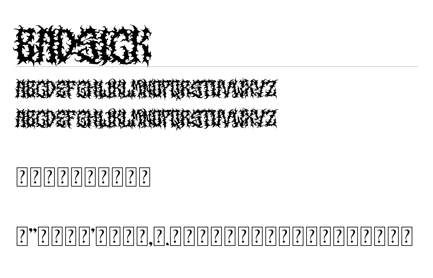 Badsick Font preview