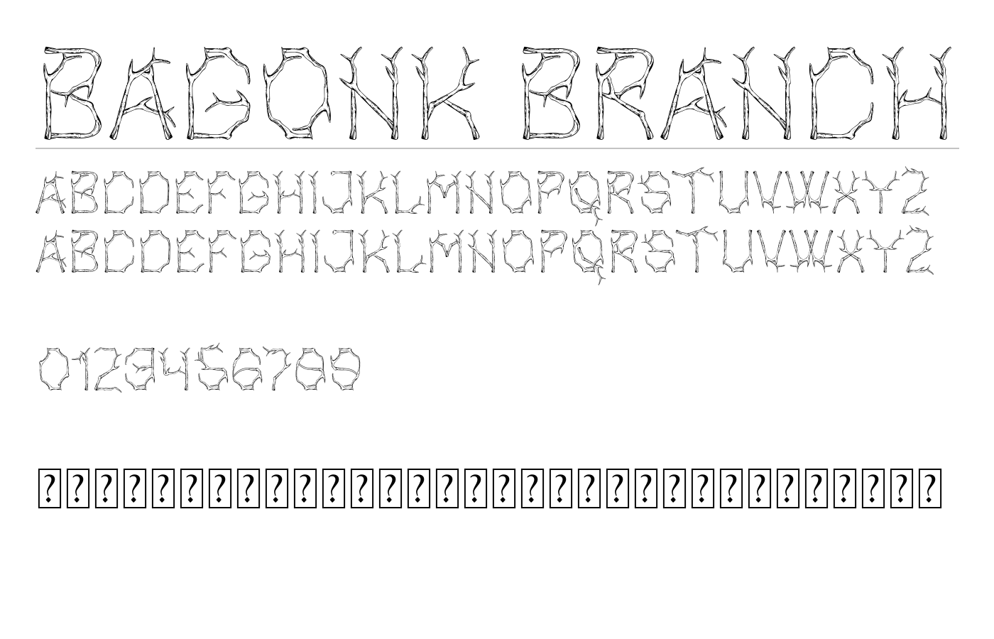 Bagonk Font preview