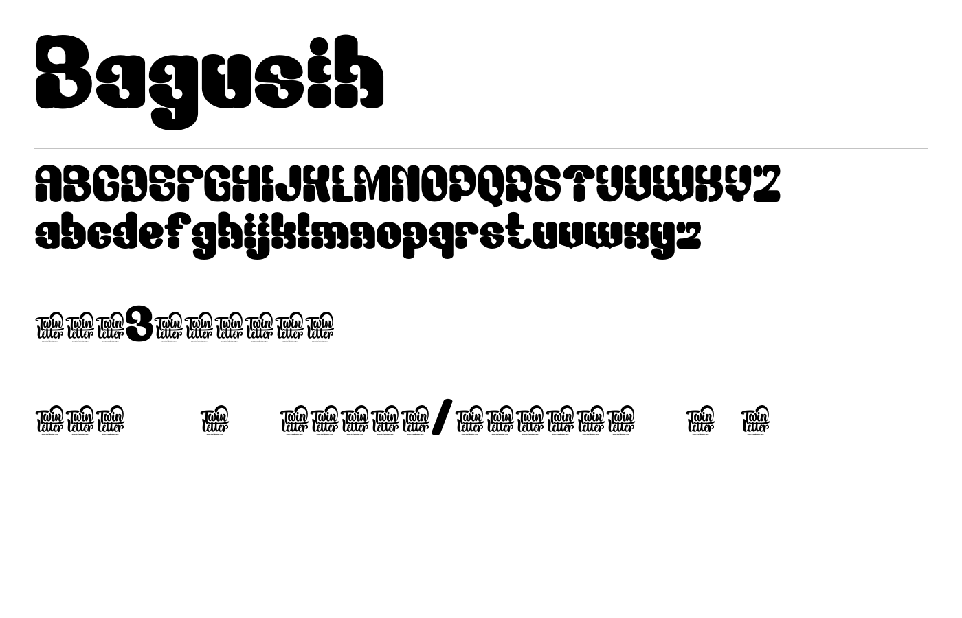 Bagusih Font preview