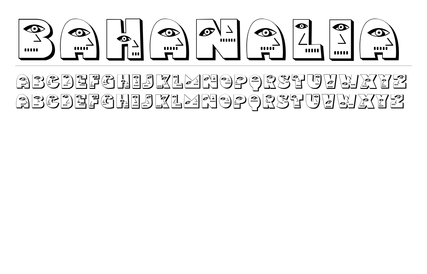 Bahanalia Font preview