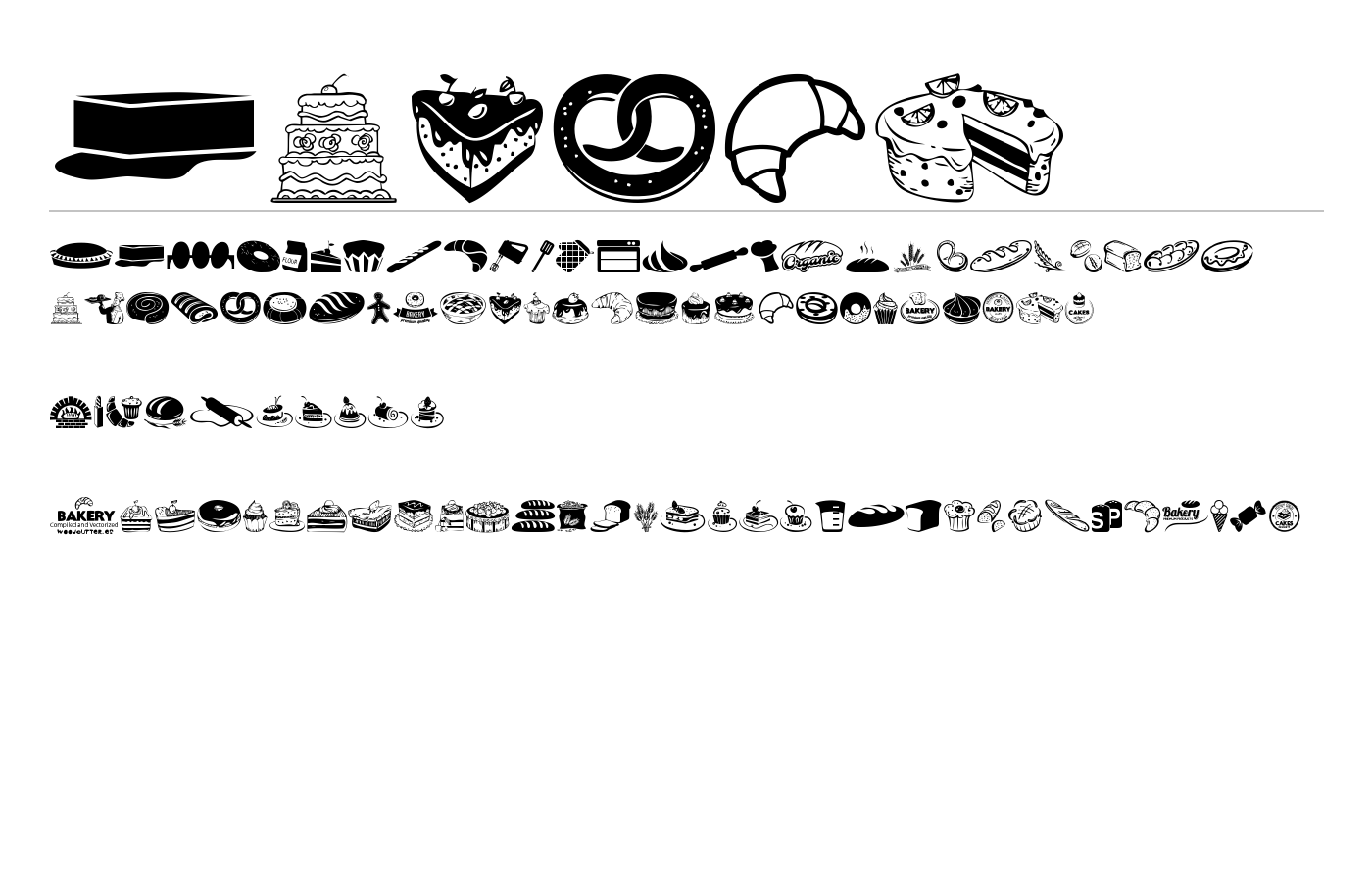 Bakery Font preview