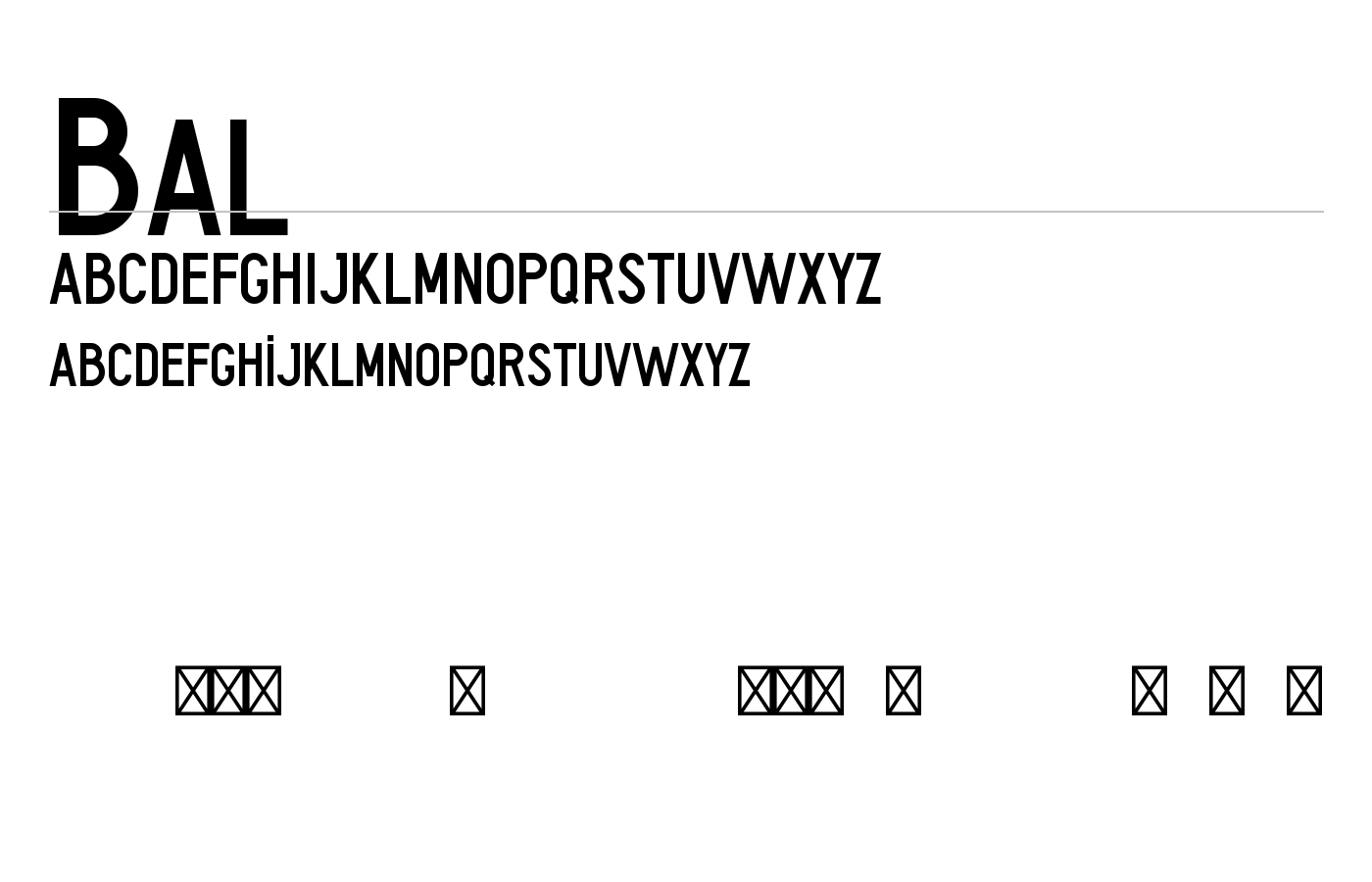 Bal Font preview