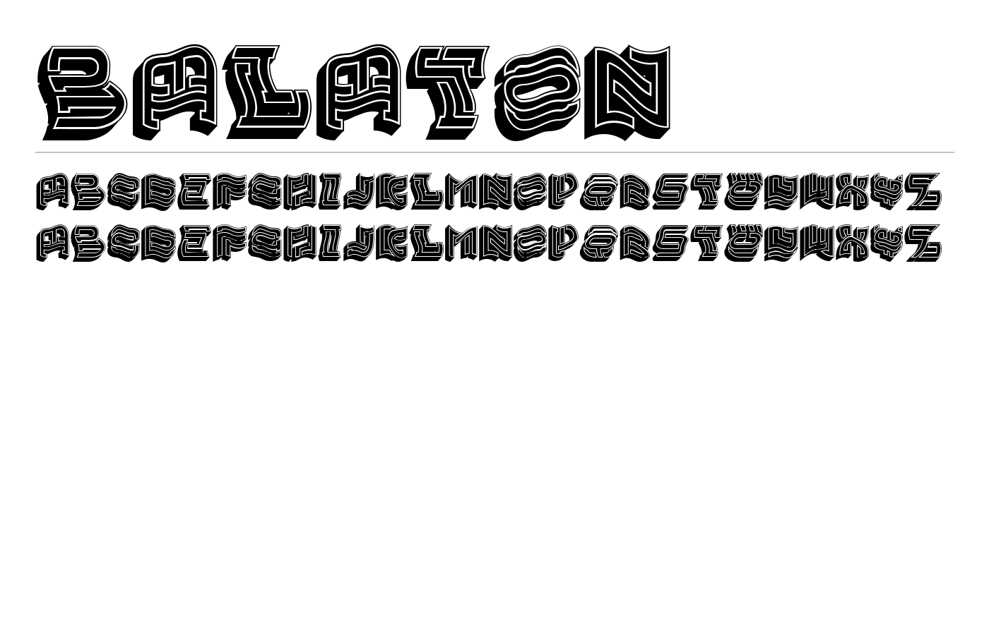 Balaton Font preview