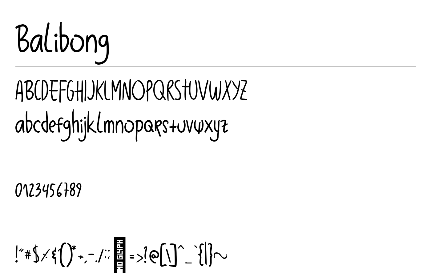 Balibong Font preview