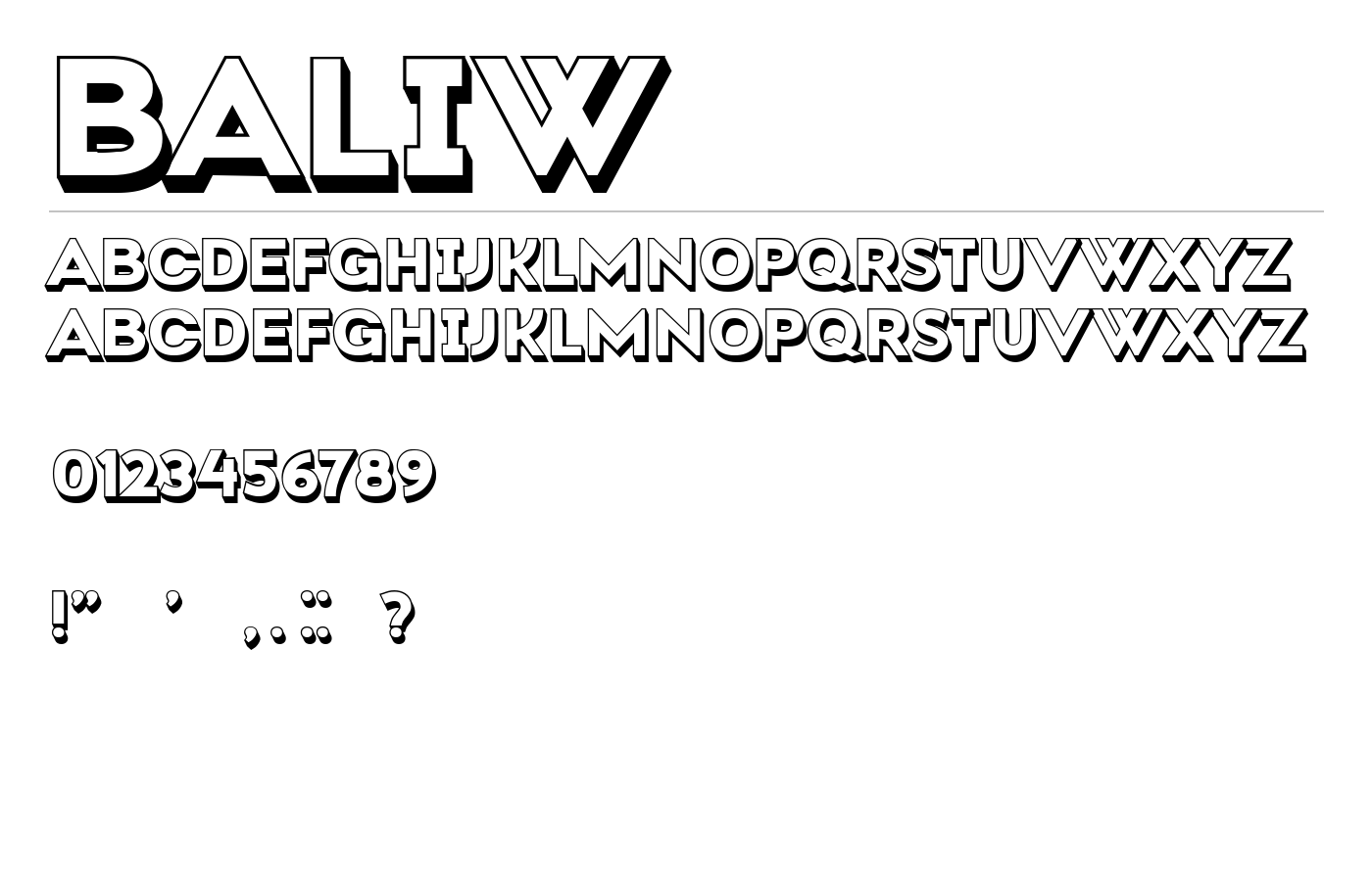 Baliw Font preview