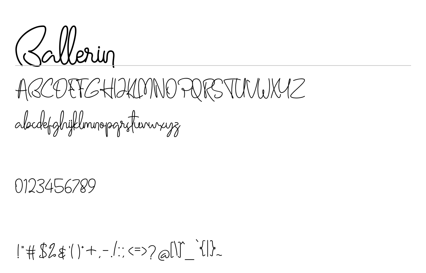 Ballerin Font preview