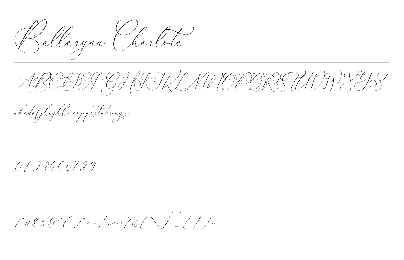 Balleryna Charlote Font preview