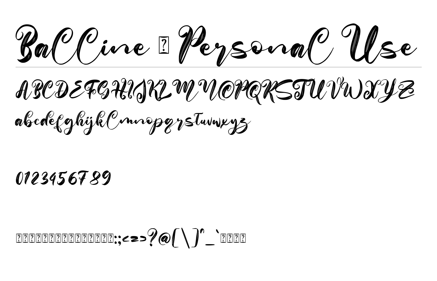 Balline Font preview