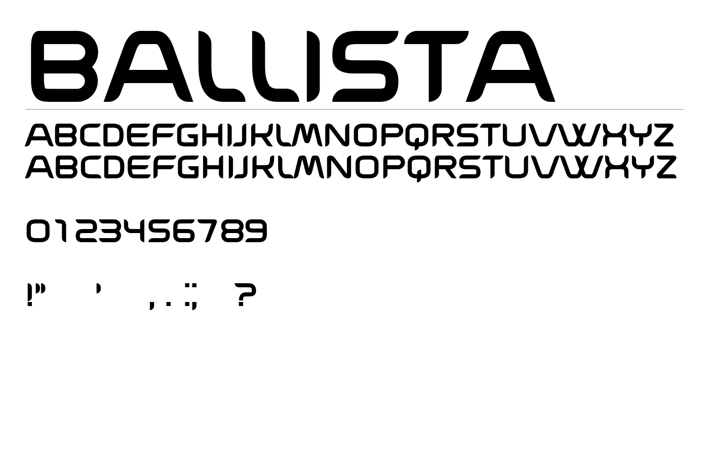 Ballista Font preview