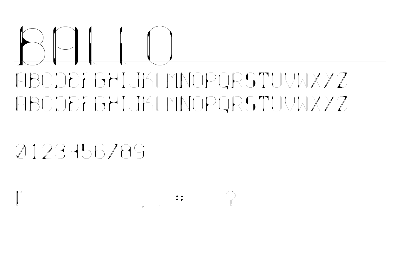 Ballo Font preview