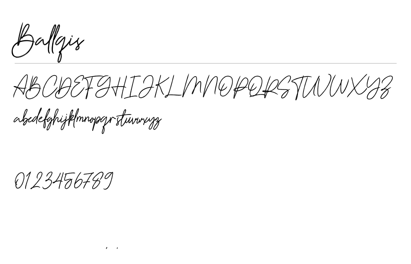 Ballqis Font preview