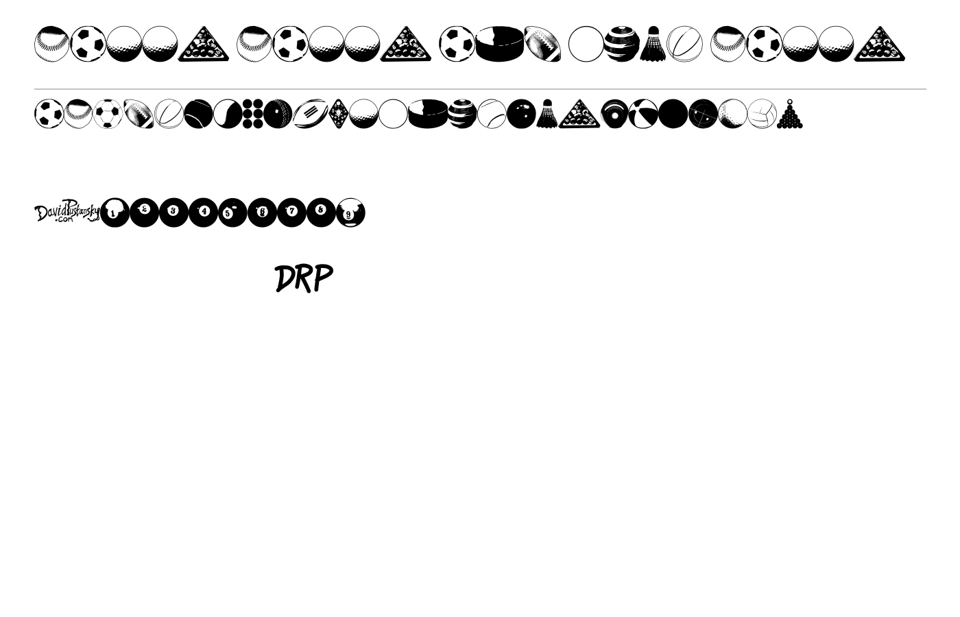 BALLS BALLS AND MORE BALLS Font preview