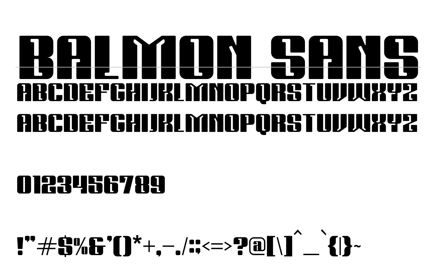 Balmon Sans Font preview