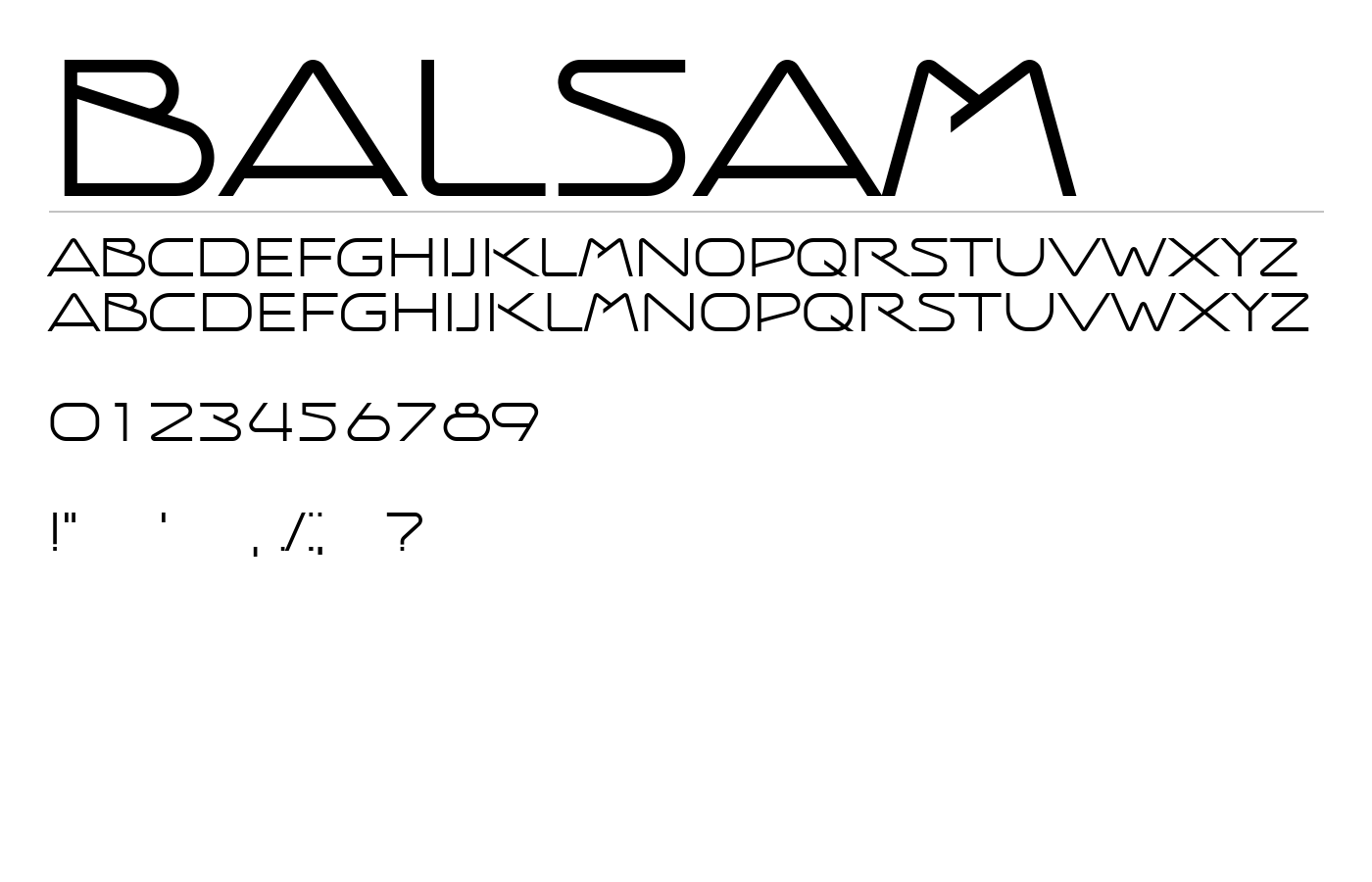 Balsam Font preview