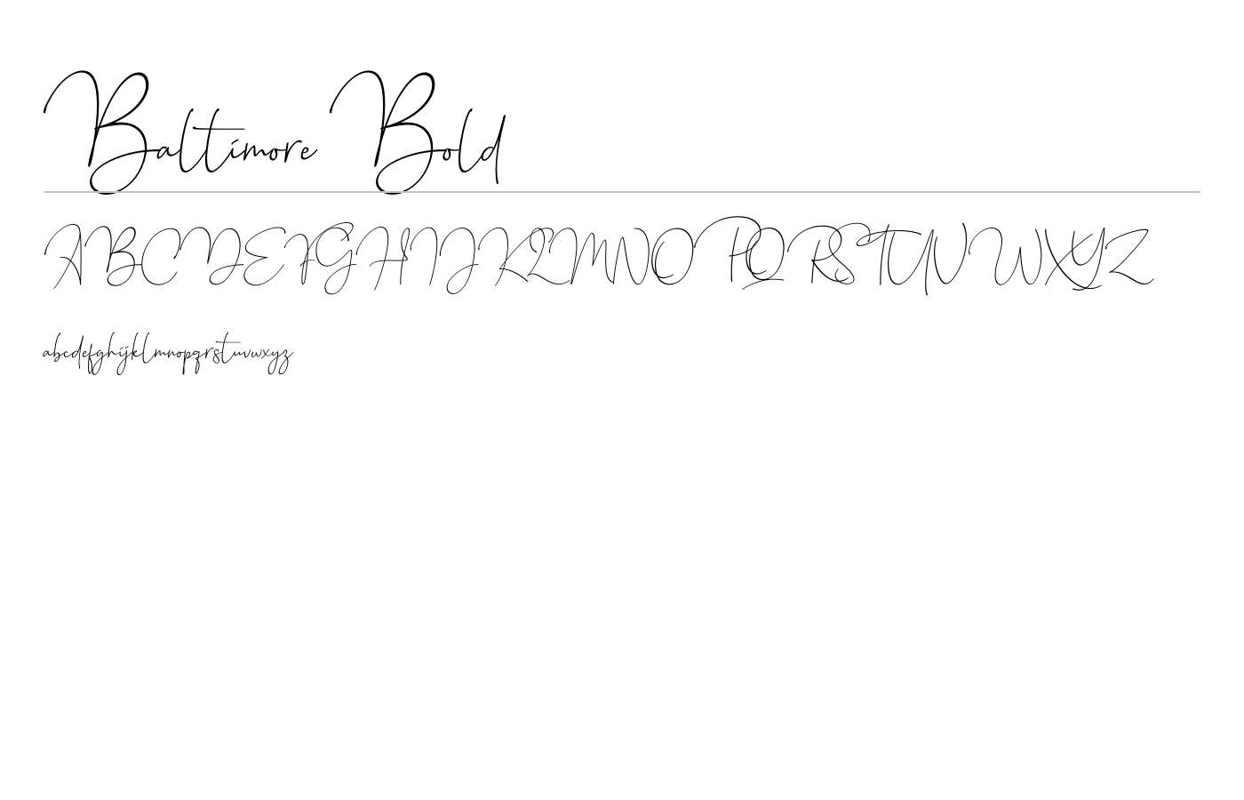 Baltimore Regular Font preview