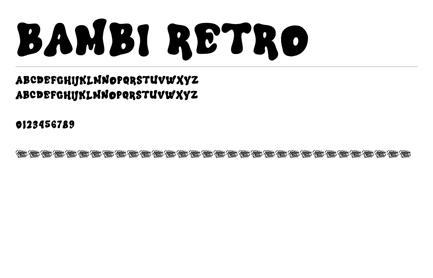Bambi Retro Font preview