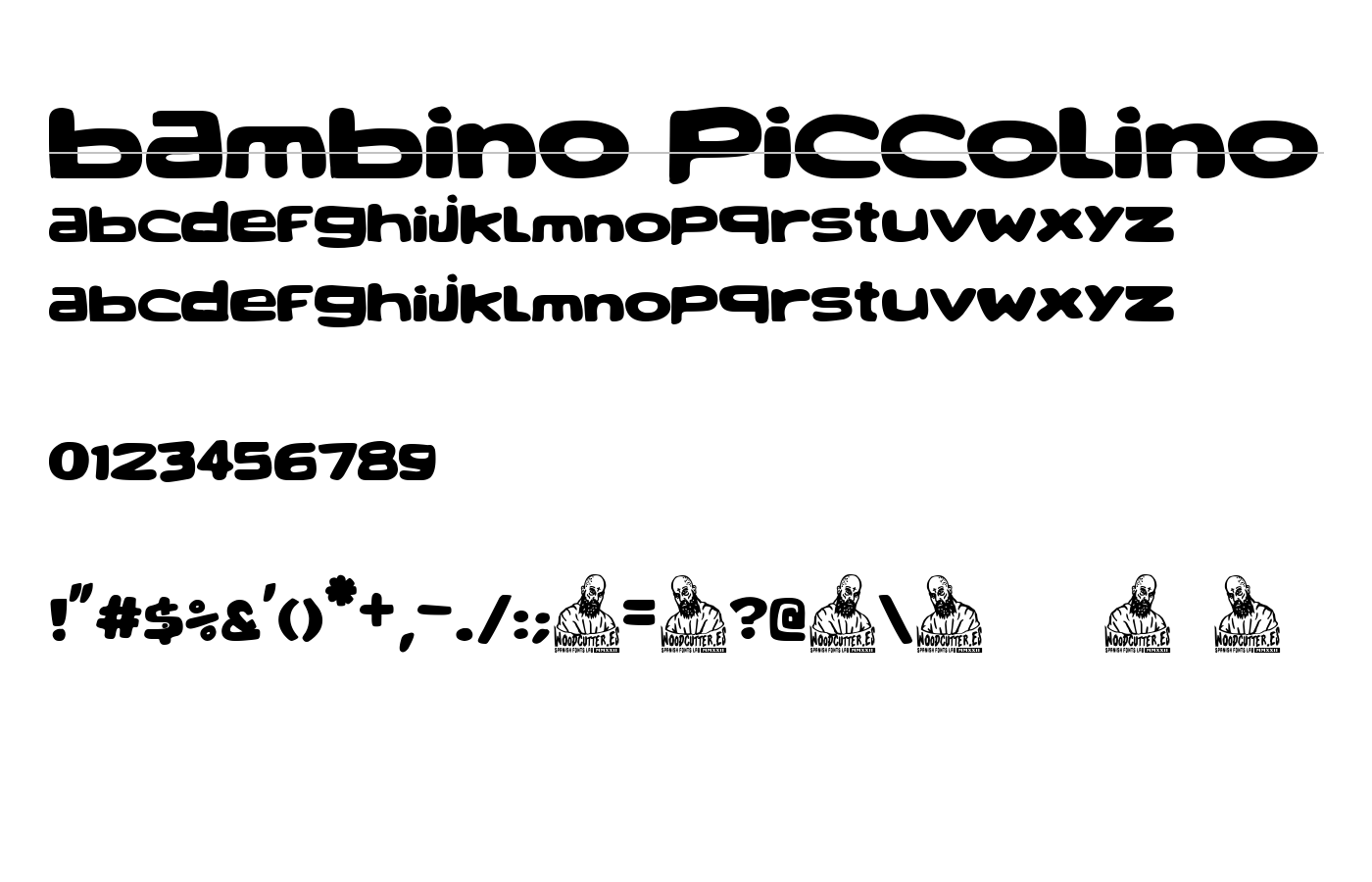 Bambino Piccolino Font preview