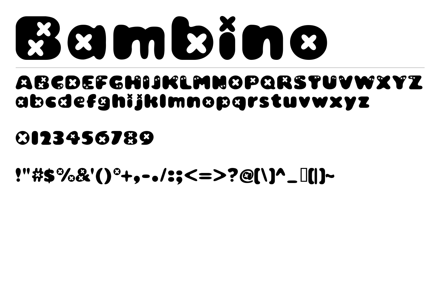 Bambino Font preview