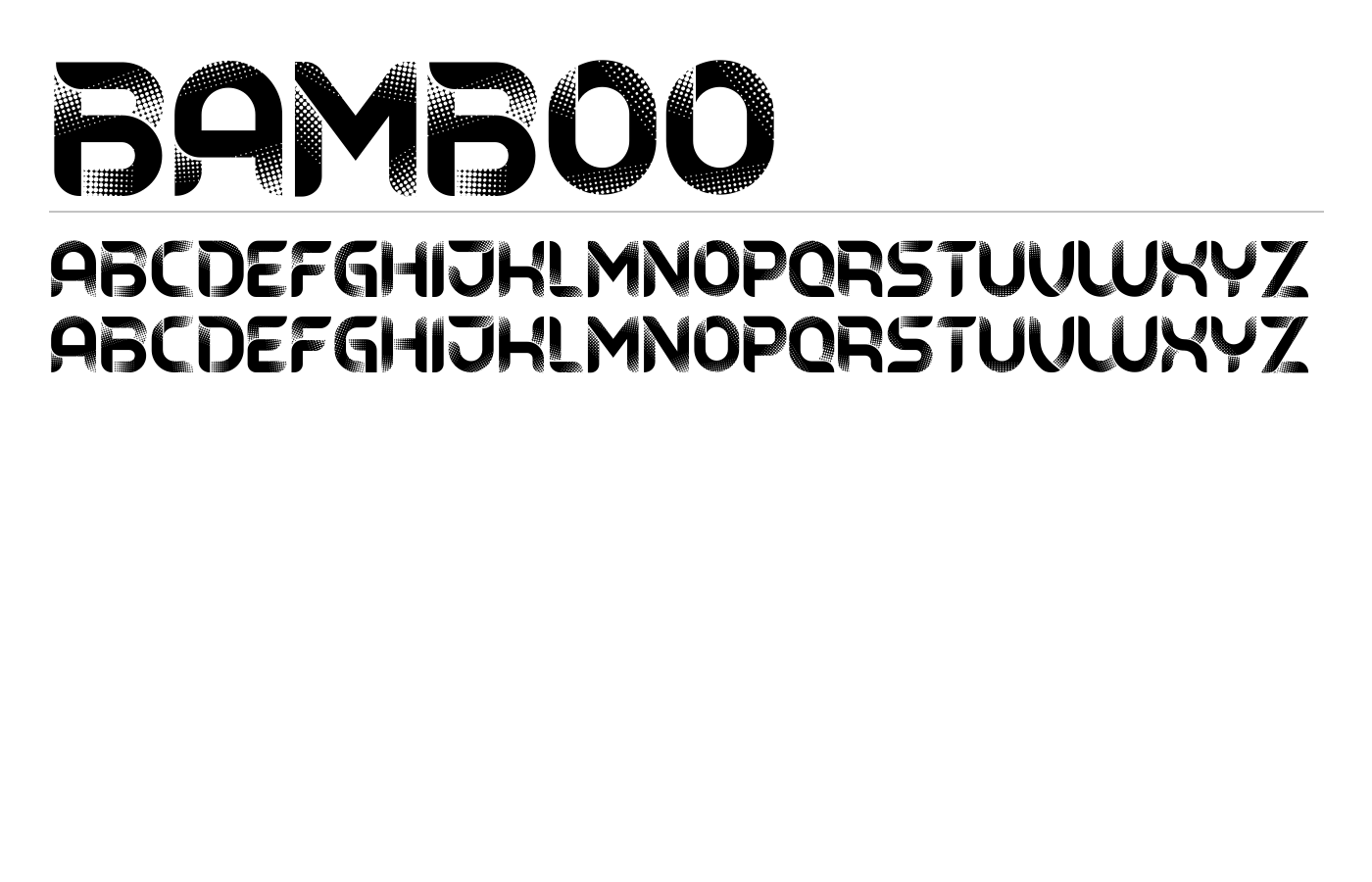 Bamboo Font preview