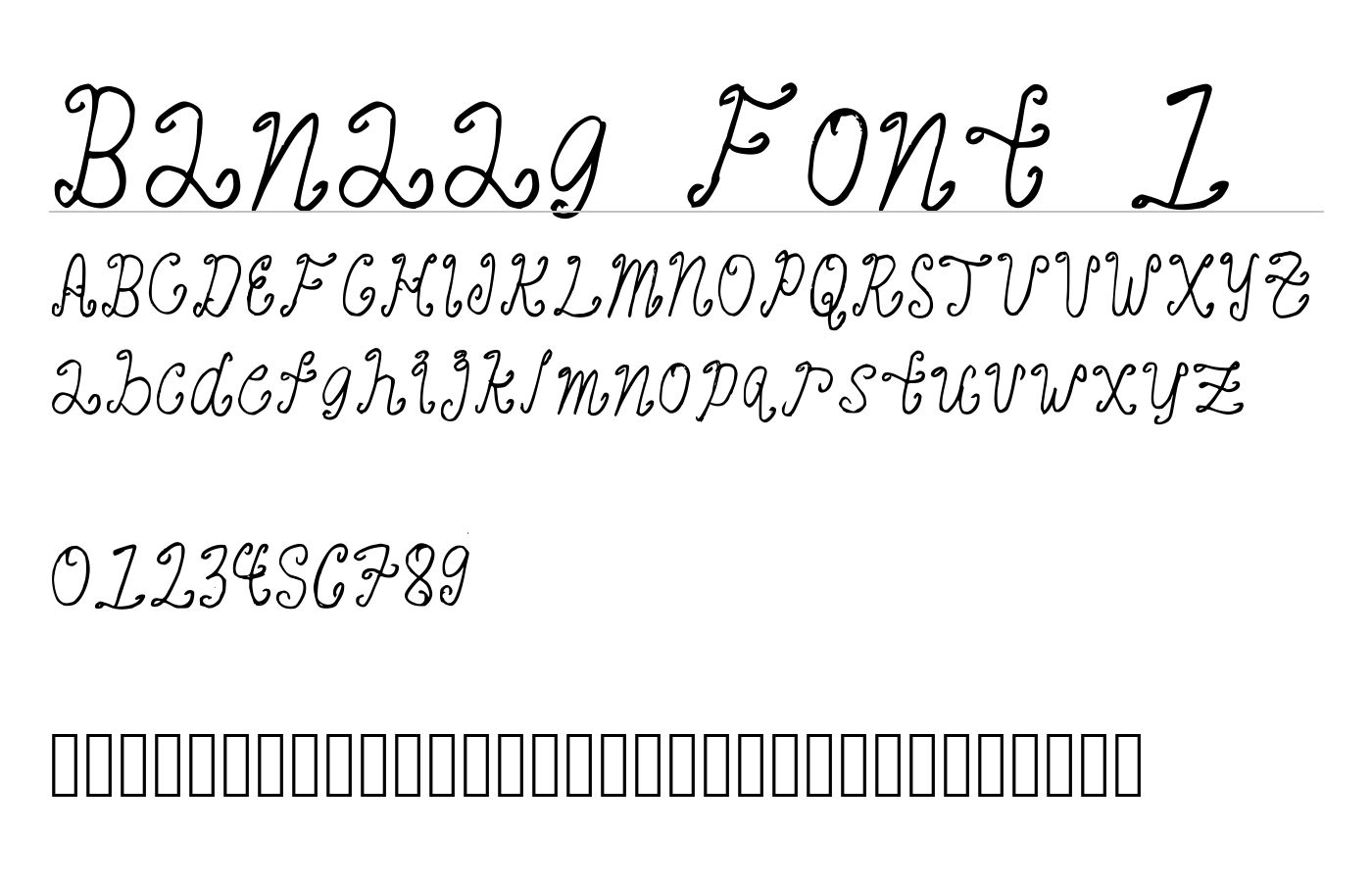 Banaag Font 1 Font preview