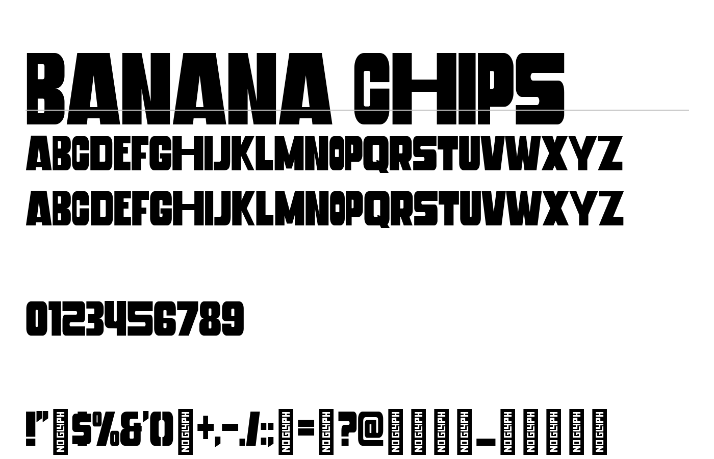 Banana Chips Font preview