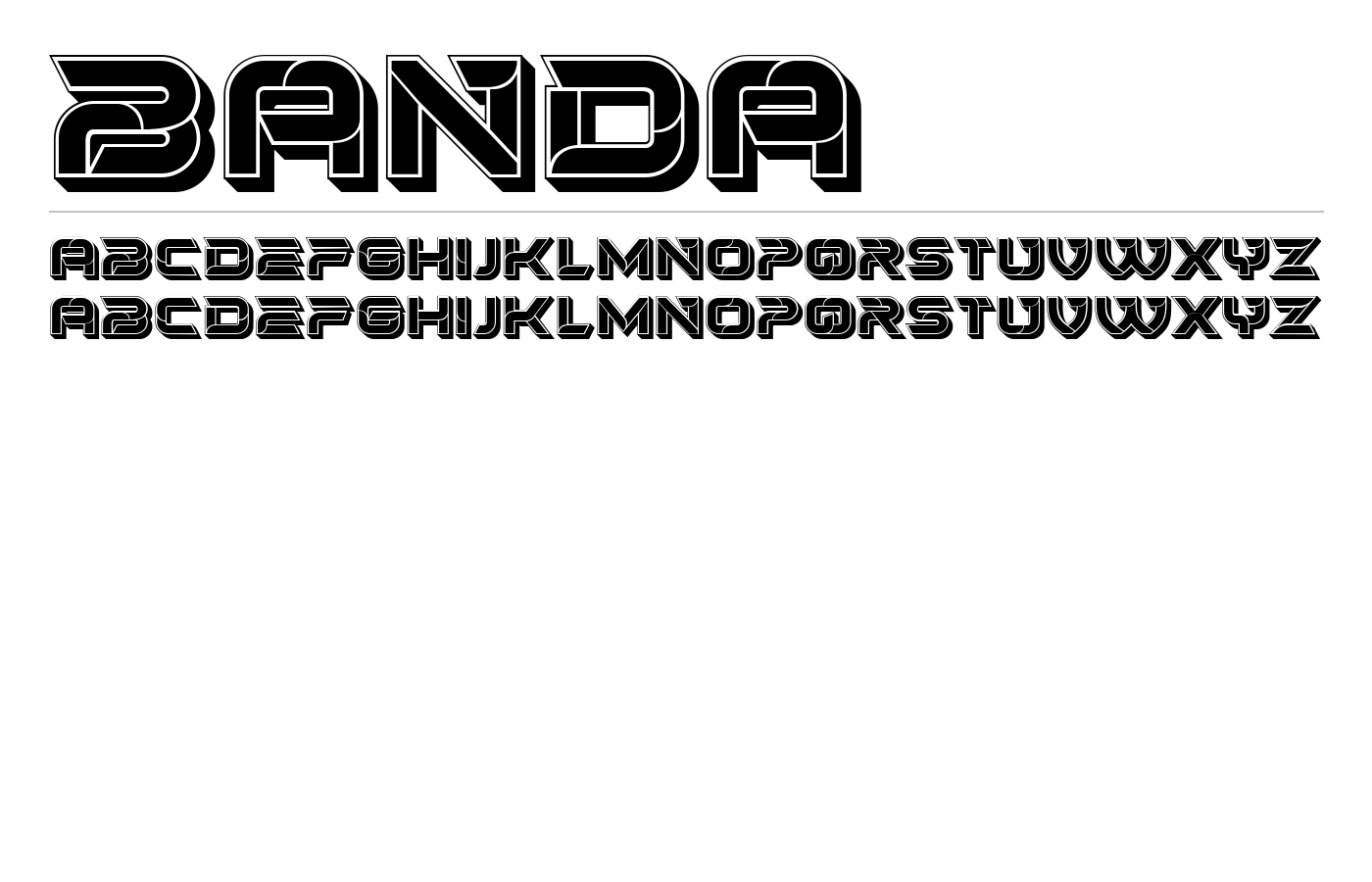 Banda Font preview