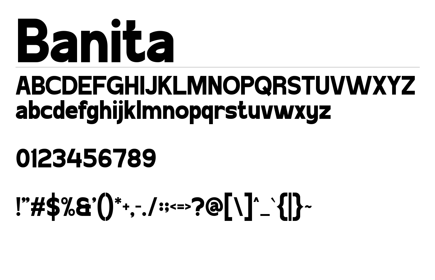 Banita Font preview