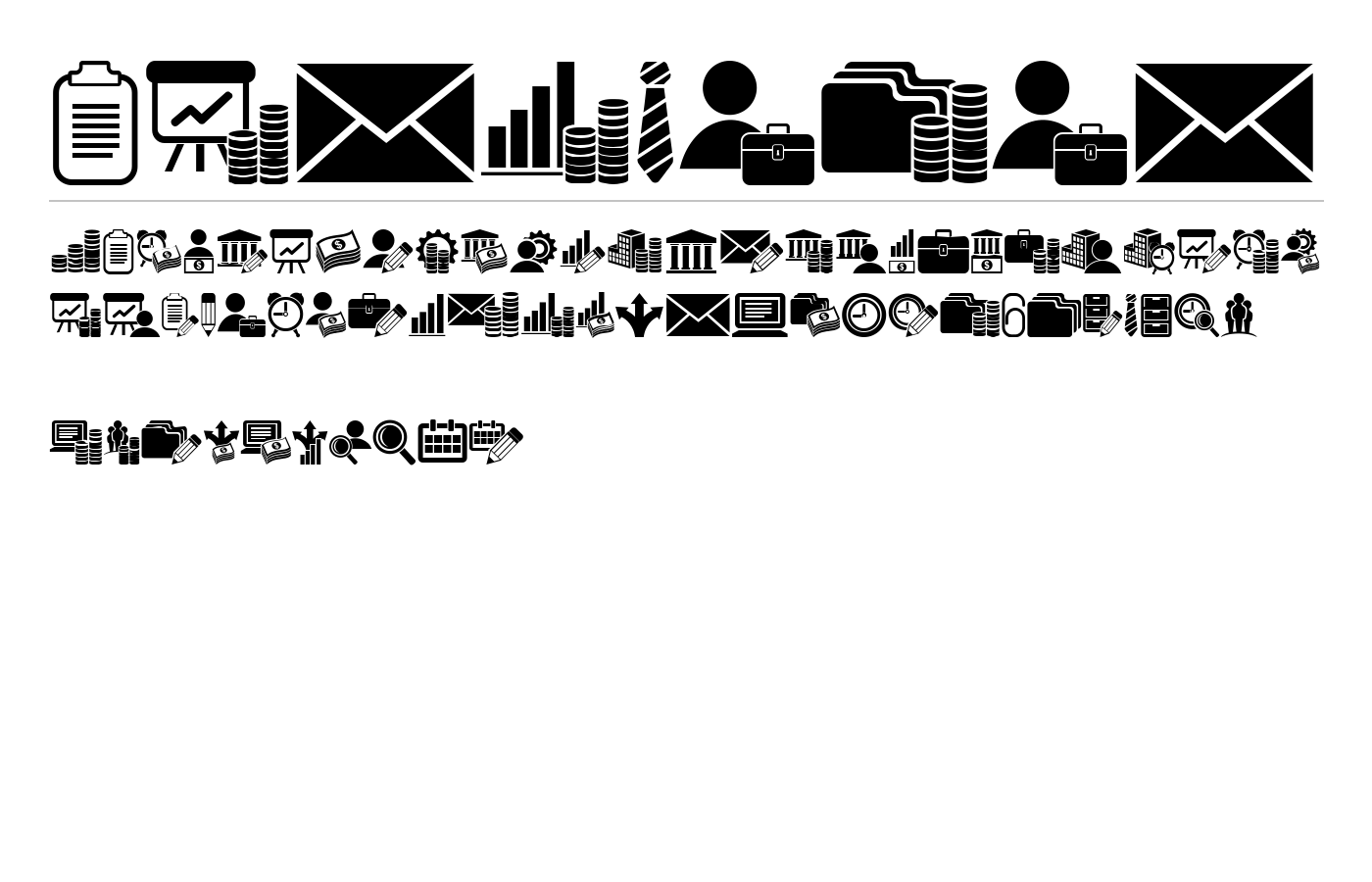 Bankwesen Font preview