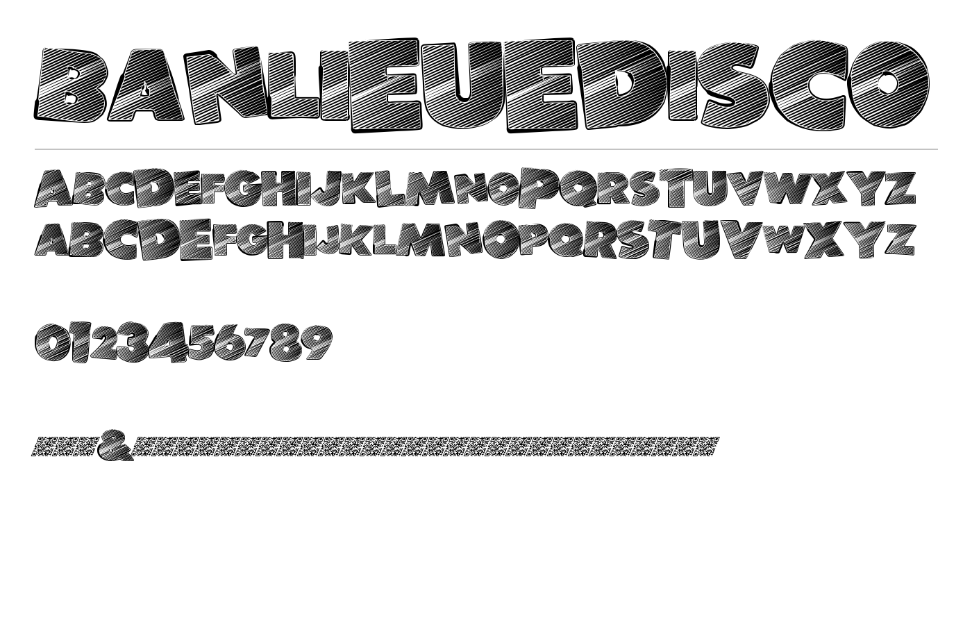 BanlieueDisco Font preview