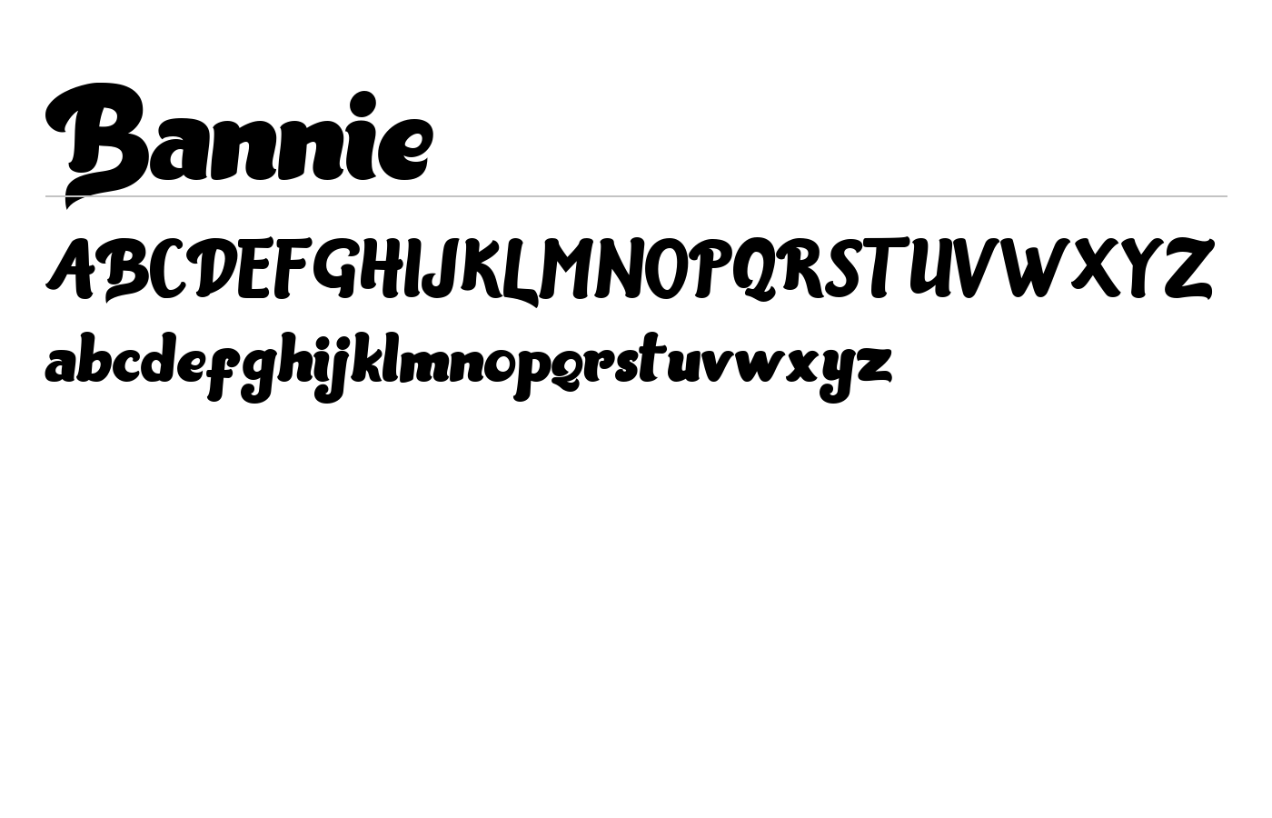 Bannie Font preview