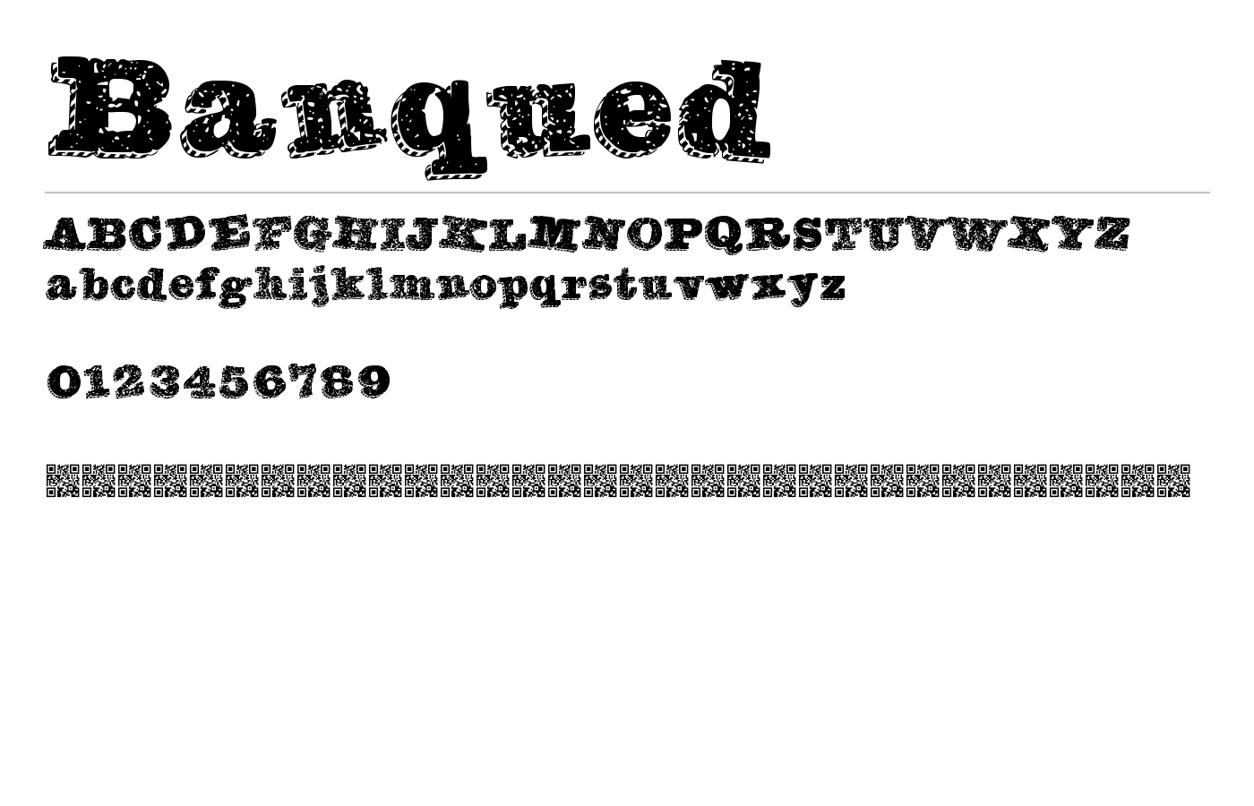 Banqued Font preview