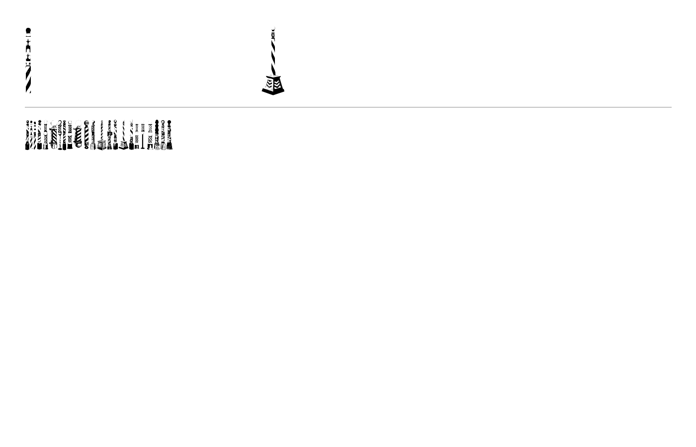 BarberPoles Font preview