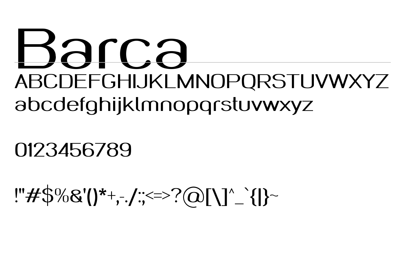 Barca Font preview