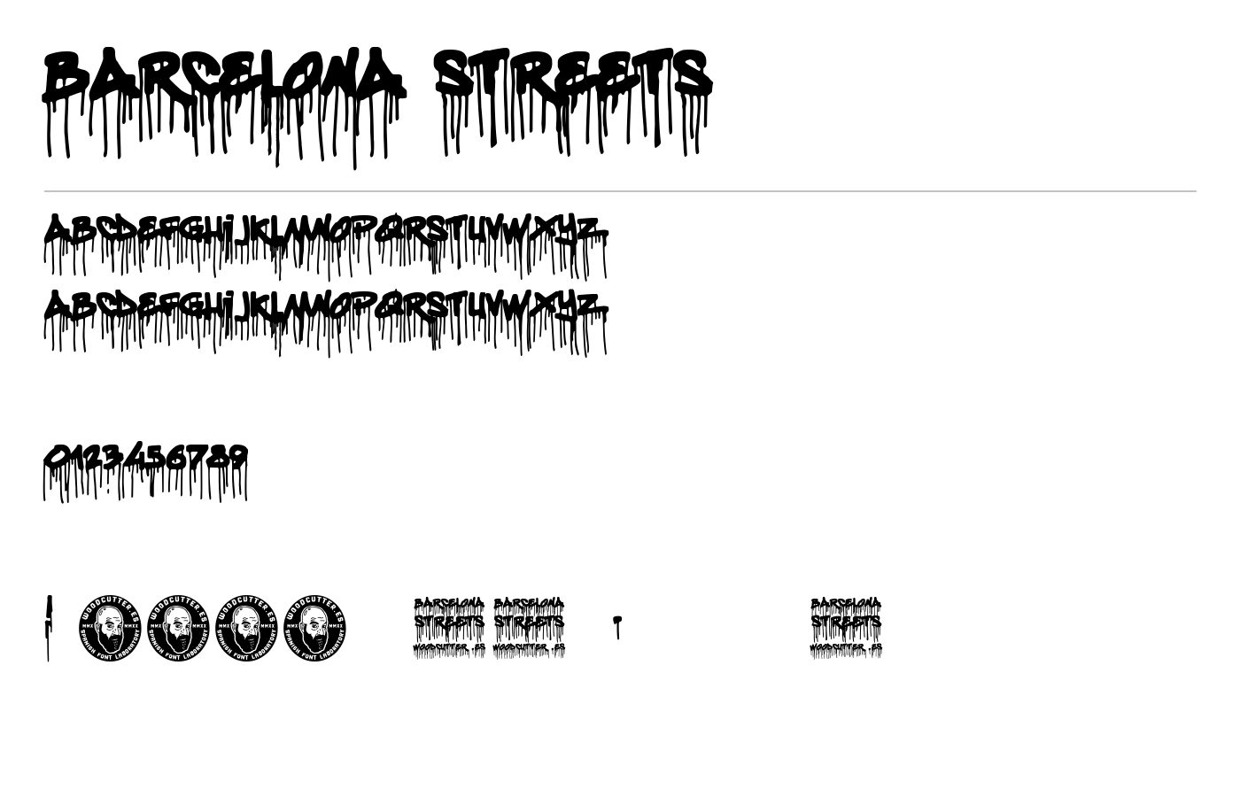 Barcelona Streets Font preview
