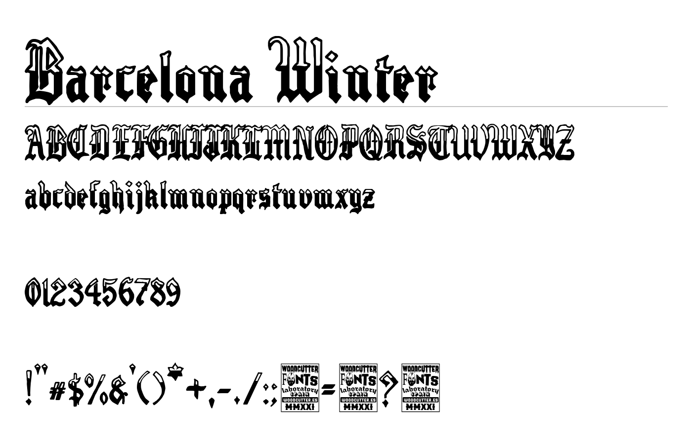 Barcelona Winter Font preview