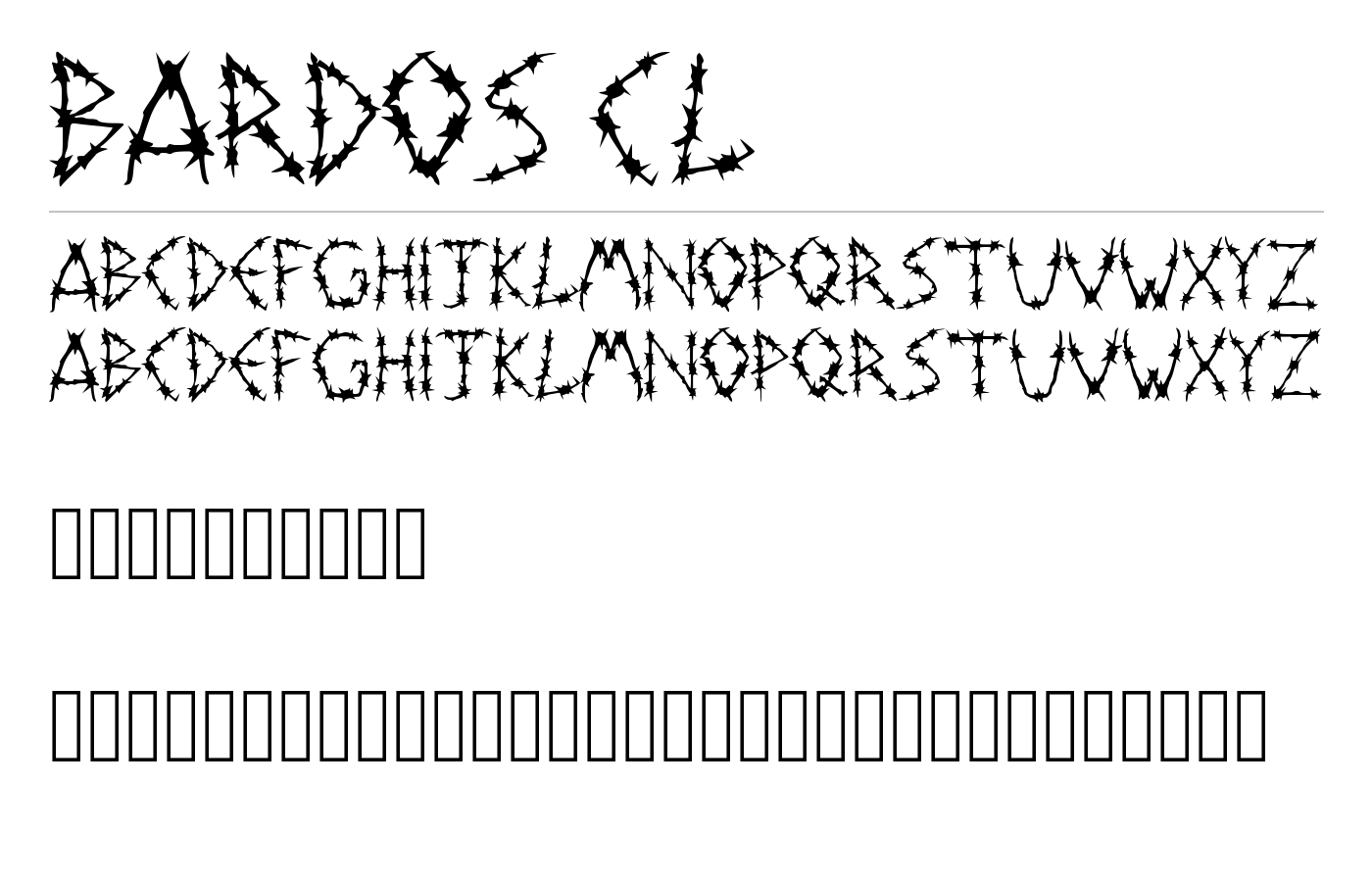 Bardos Cl Font preview