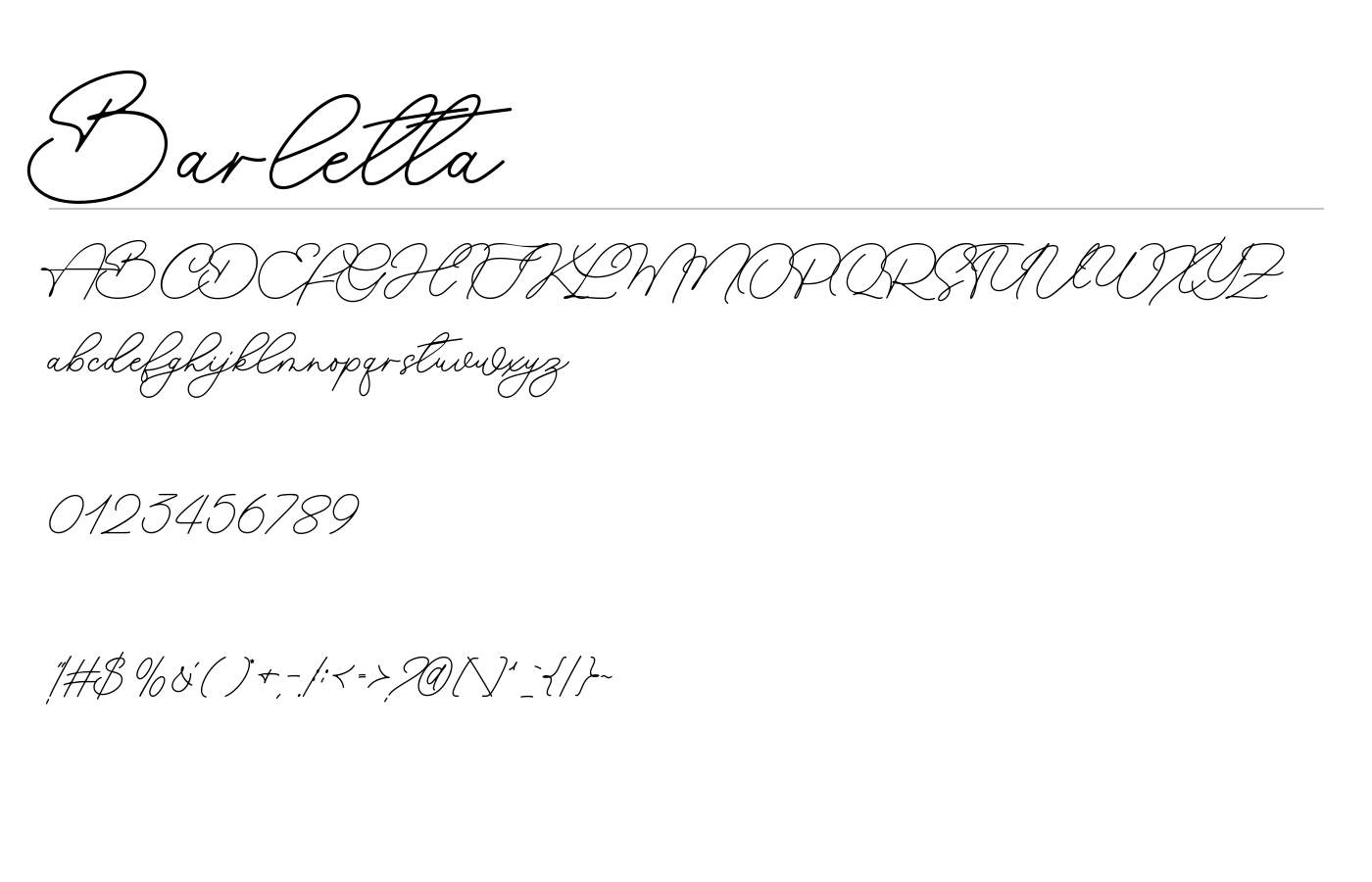 Barletta Font preview