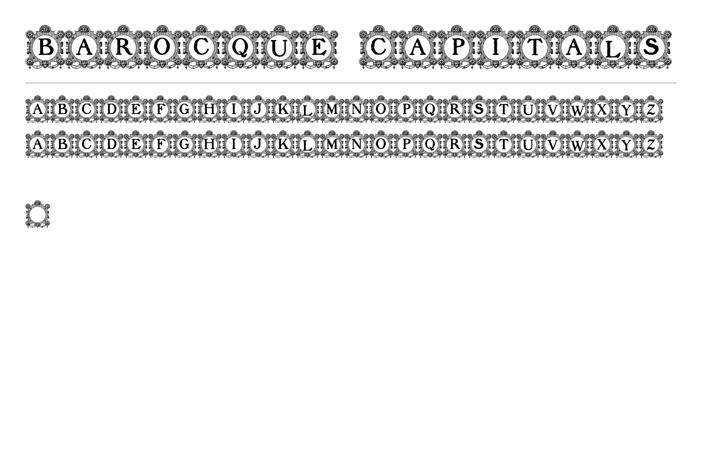 Barocque Capitals Font preview