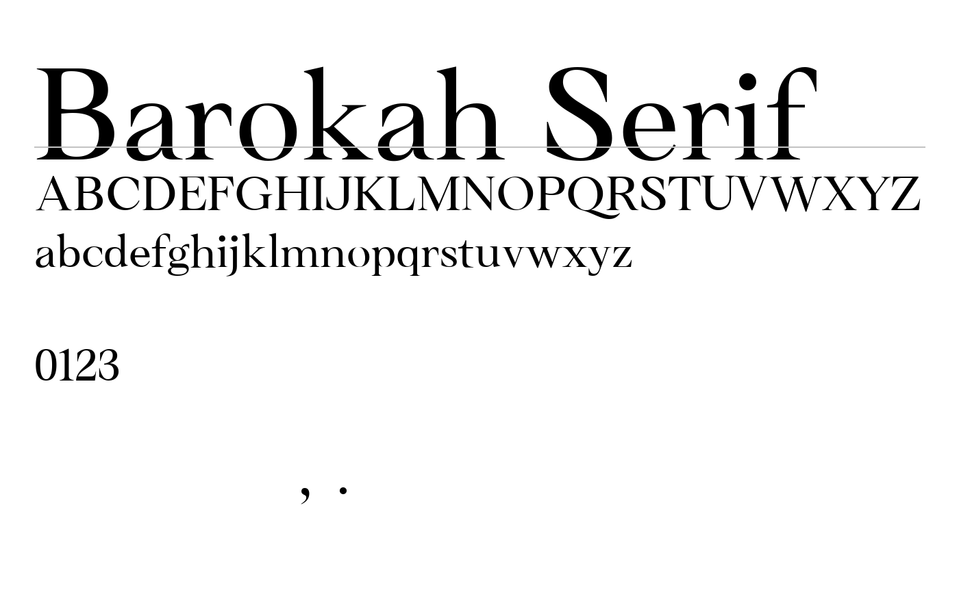 Barokah Serif Font preview