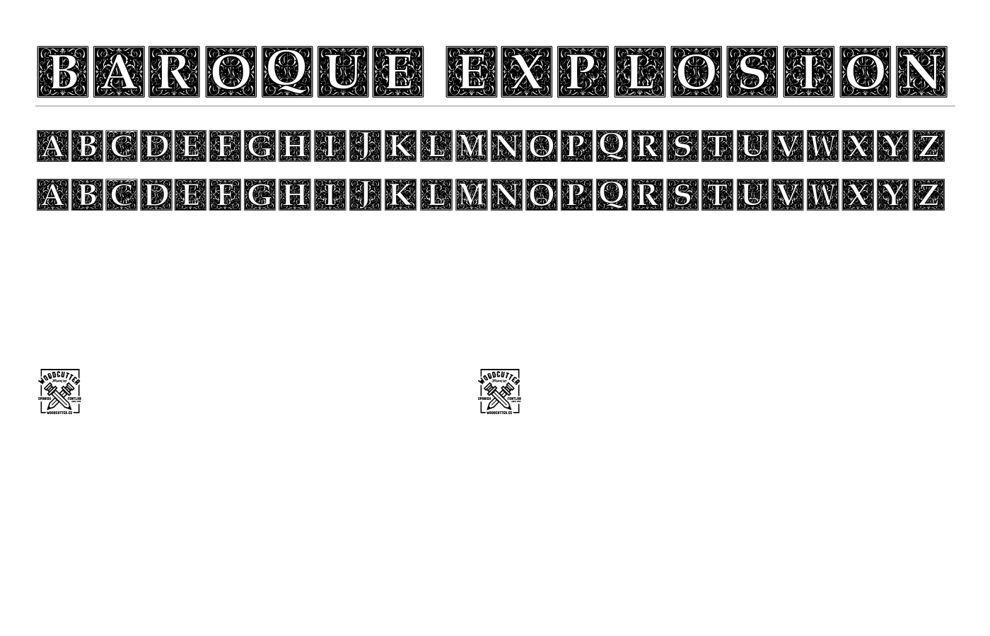 Baroque Explosion Font preview